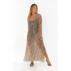MSRP $168 Santos Sheer Glam Glitter Sheer Maxi Size S-M | SAME DAY SHIP